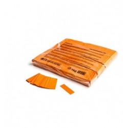 Confeti papel rectangular naranja
