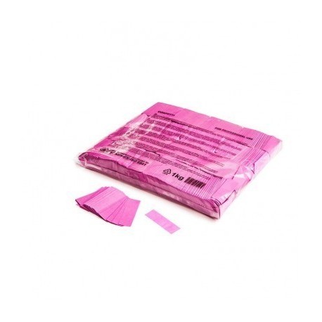 Confeti papel rectangular rosa